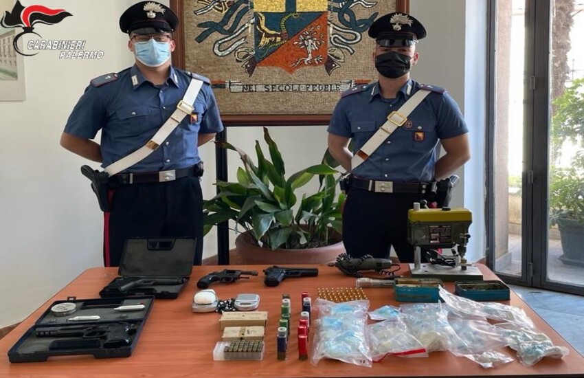 Perquisizioni Carabinieri – Arresti per armi e droga nel palermitano