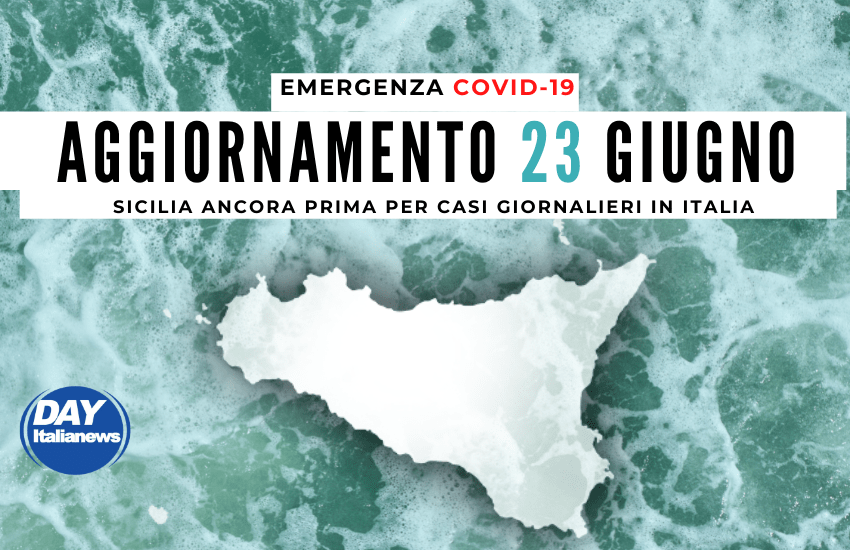 Covid 23 giugno, casi aumentano ancora, Sicilia prima per contagi in Italia