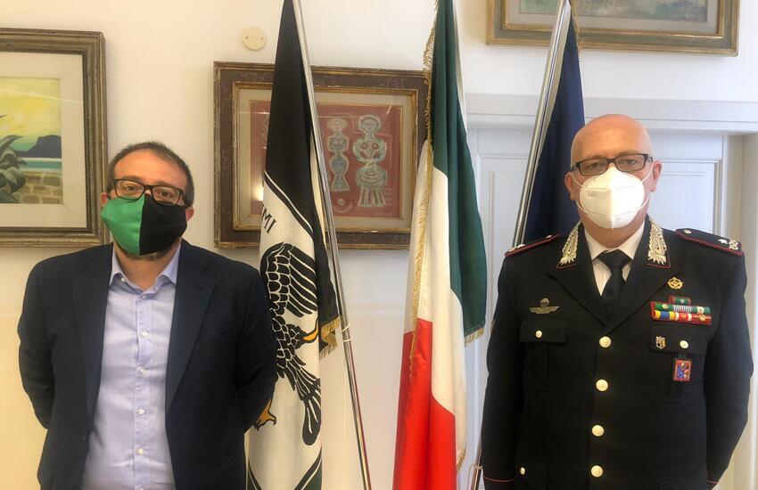 Carabinieri: sindaco dell’Aquila incontra il comandante della Legione Abruzzo Molise