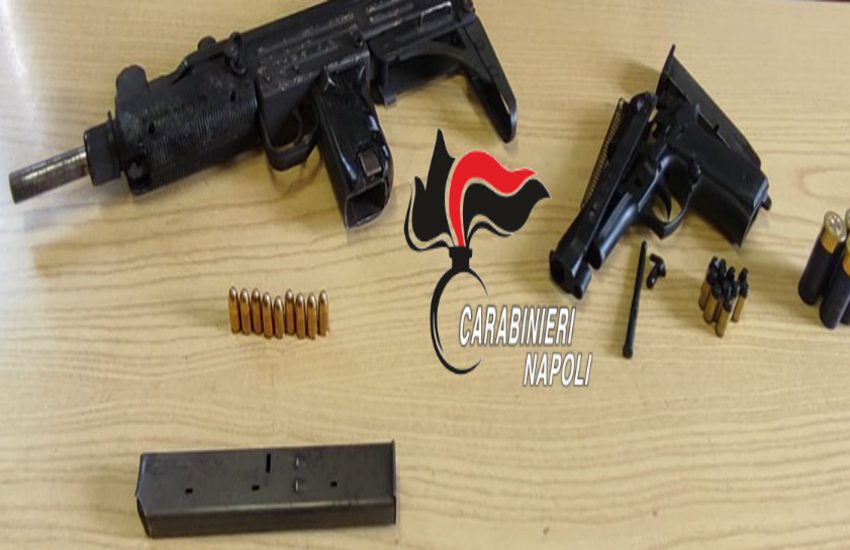 Servizio Alto Impatto dei carabinieri ad Afragola, ritrovate armi pronte a sparare