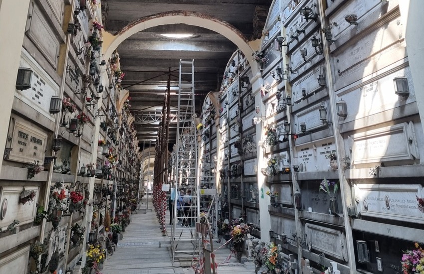 Genova, al via i lavori nelle gallerie del cimitero di Staglieno