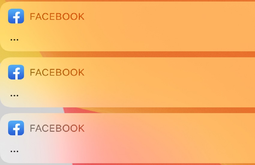 Tre puntini nelle notifiche di Facebook: il dubbio corre sugli smartphone