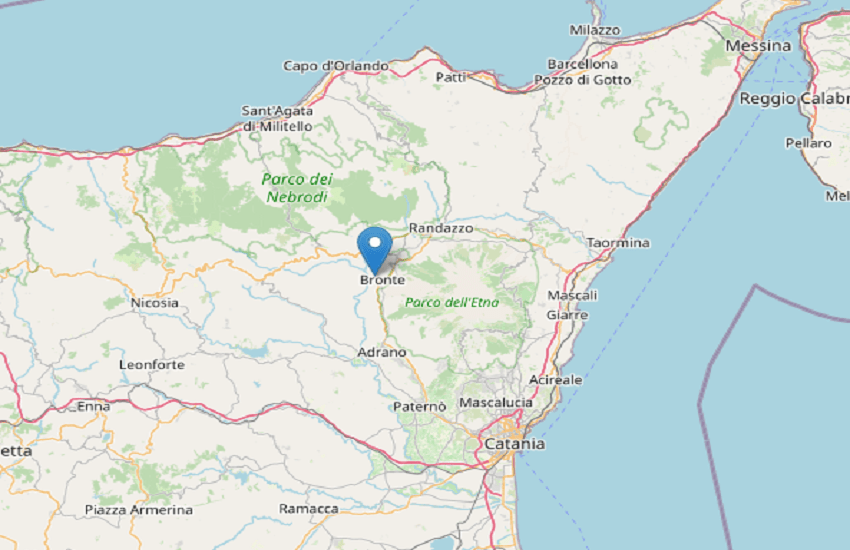 Due scosse nella notte a Bronte, toccato il livello di magnitudo 1.7