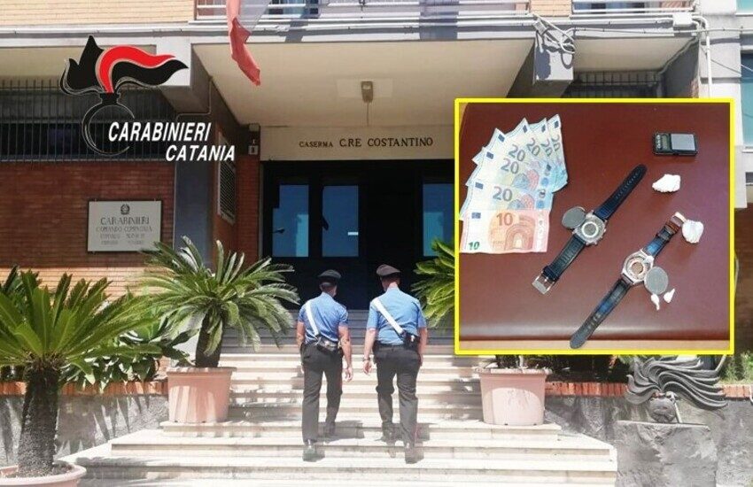 Acireale, al polso portava un orologio “stupefacente”: arrestato