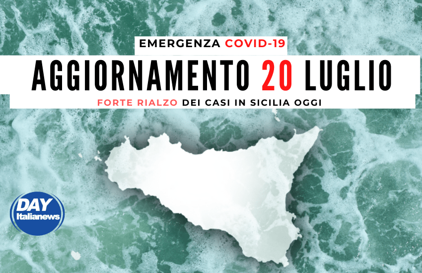 Covid 20 luglio, forte rialzo dei casi in Sicilia. Tasso di positività sempre alto