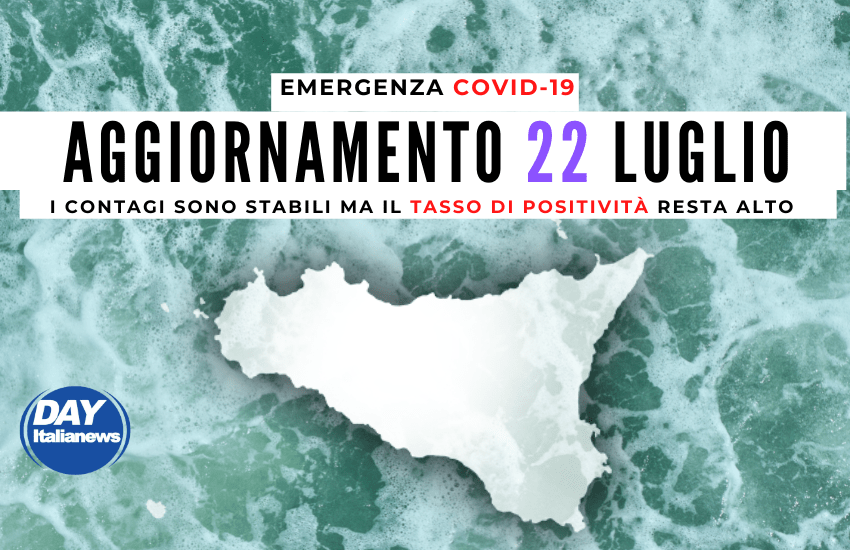 Covid 22 luglio, contagi stabili, tasso di positività alto