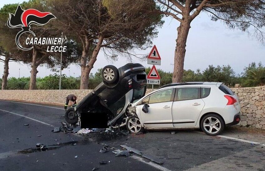 Tragico schianto sulle strade salentine. Muore 27enne, 5 feriti