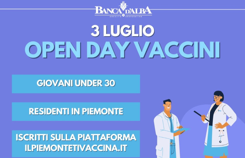 Vaccini, Alba (CN): oggi le prenotazioni per l’open day giovani del 3 luglio