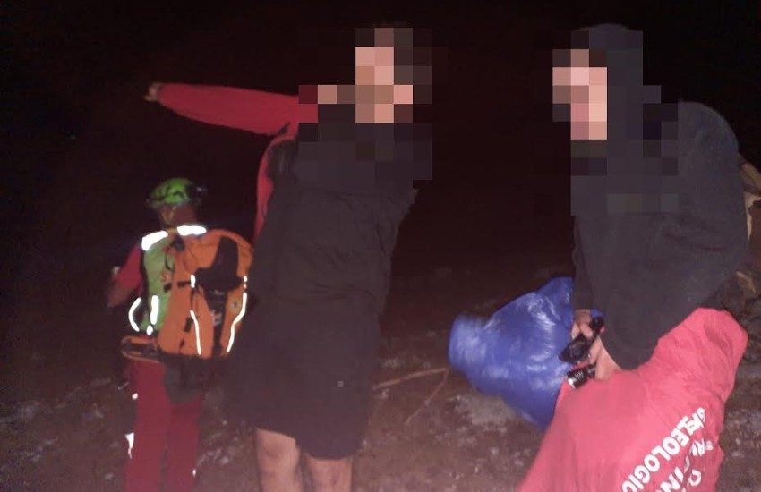 Dispersi sul monte Semprevisa, recuperati dal soccorso alpino