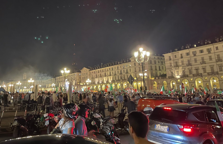 Finale Europei, a Torino esplode la festa tricolore