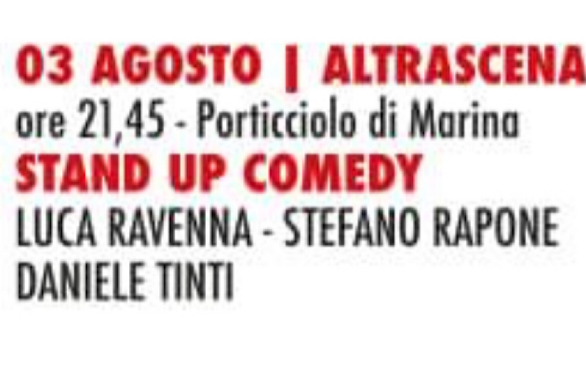 20Eventi, la Stand up comedy inaugura l’Altrascena Festival