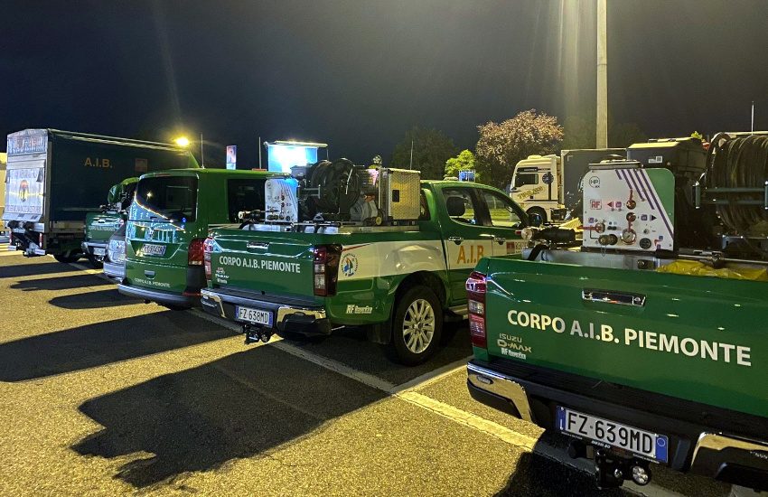 Incendi, Piemonte in aiuto di Sicilia e Sardegna