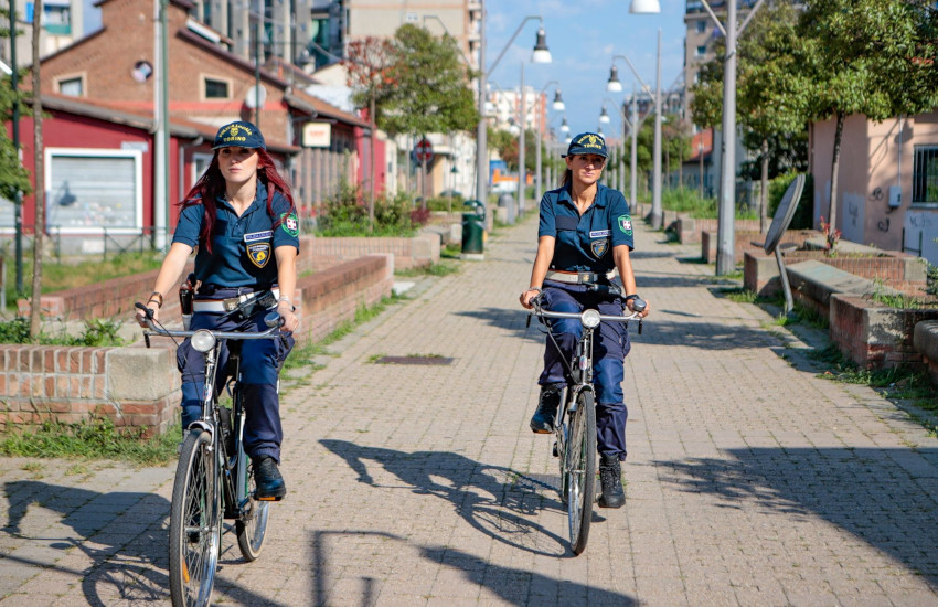 Torino, nella circoscrizione V la polizia va in bicicletta