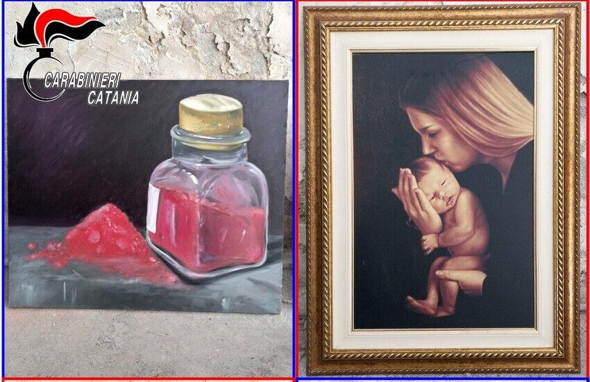 Catania, ruba i quadri al fratello e li espone in Villa Pacini per la vendita, arrestato