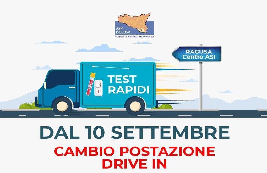 Test rapidi Covid: il drive in di Marina da oggi si trasferisce a Ragusa  – Centro direzionale Asi