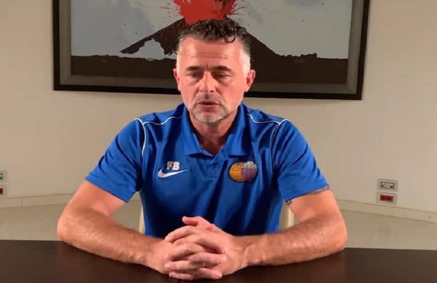 Catania-Turris, Baldini sulla voglia di riscatto e sul turnover: “Lavoriamo sodo, staffetta automatica”