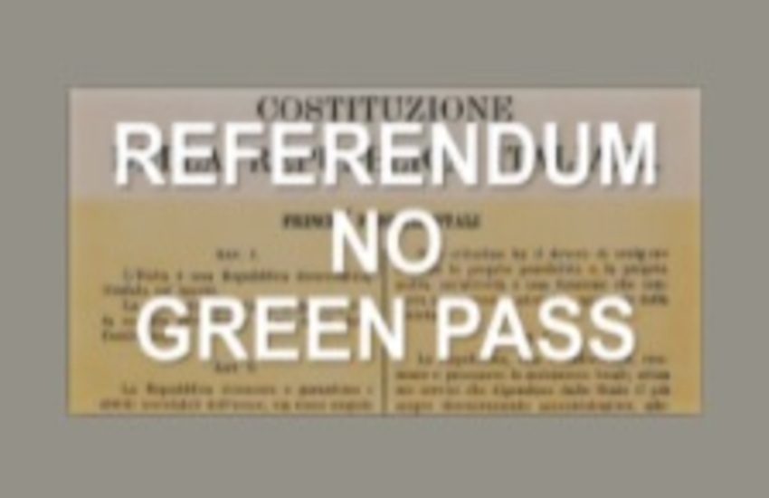 Raccolta di firme per il referendum No green pass. La campagna arriva anche a Ragusa