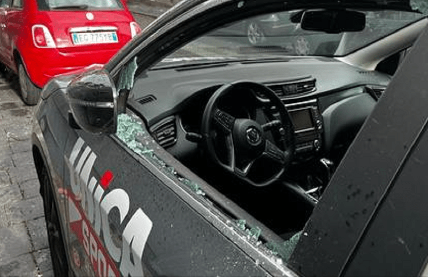 Catania, auto Unica Sport vandalizzata: la vicinanza del Calcio Catania