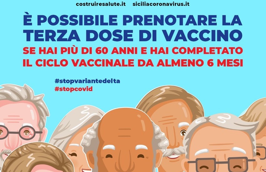 Sicilia, via alla terza dose di vaccino per gli over 60. Ecco come prenotare