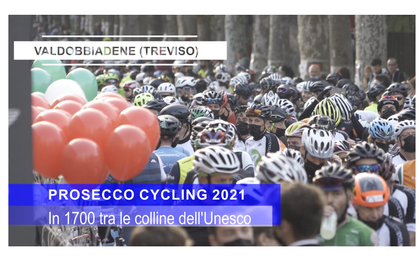 VIDEO. Prosecco Cycling da record: festa per 1700 tra le colline dell’Unesco