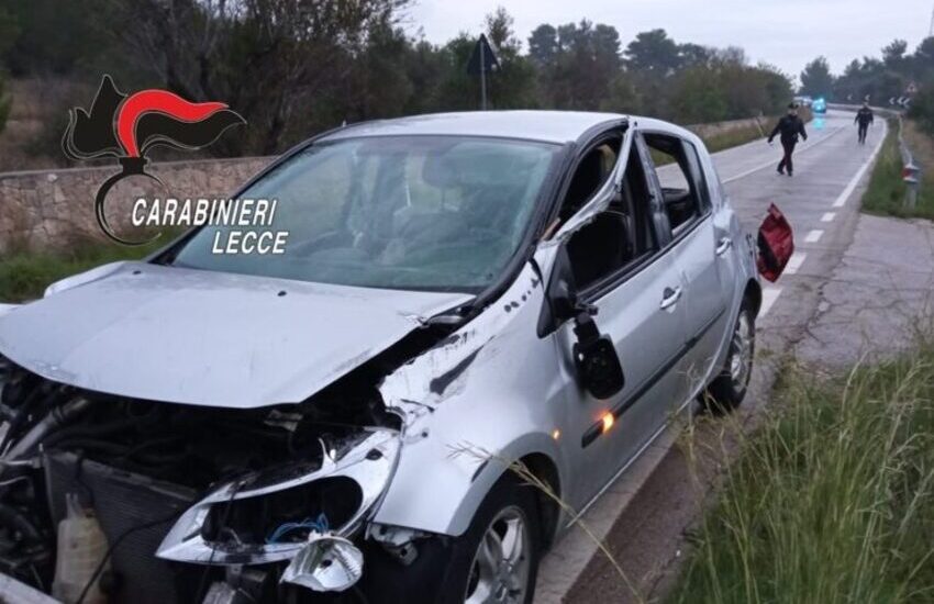 Tragedia nel Salento, auto si schianta contro un muretto. Muore 21enne