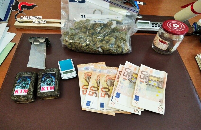 Ancora droga a Modica: arrestati un 23enne e un 31enne in possesso di hashish e marijuana