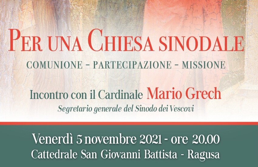 Il 5 novembre a Ragusa il cardinale Mario Grech, Segretario generale del Sinodo dei Vescovi