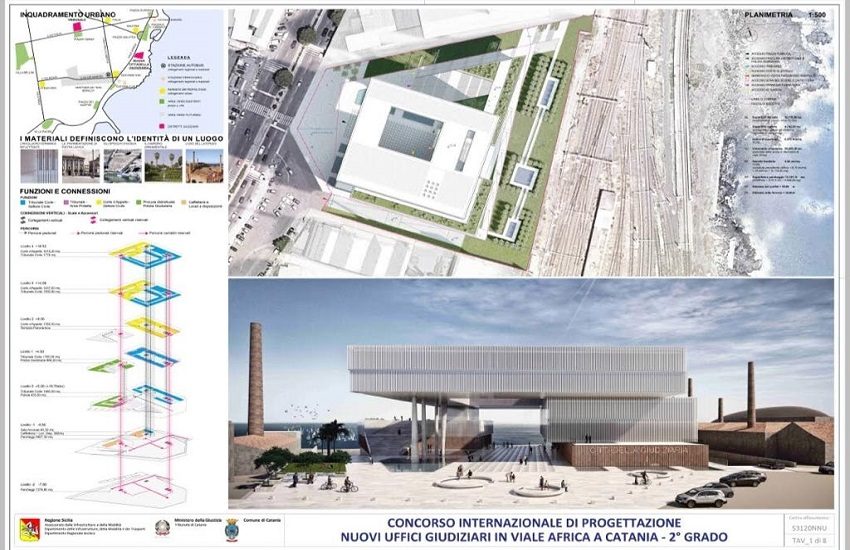 Catania, nuova Cittadella Giudiziaria in viale Africa mandata in gara