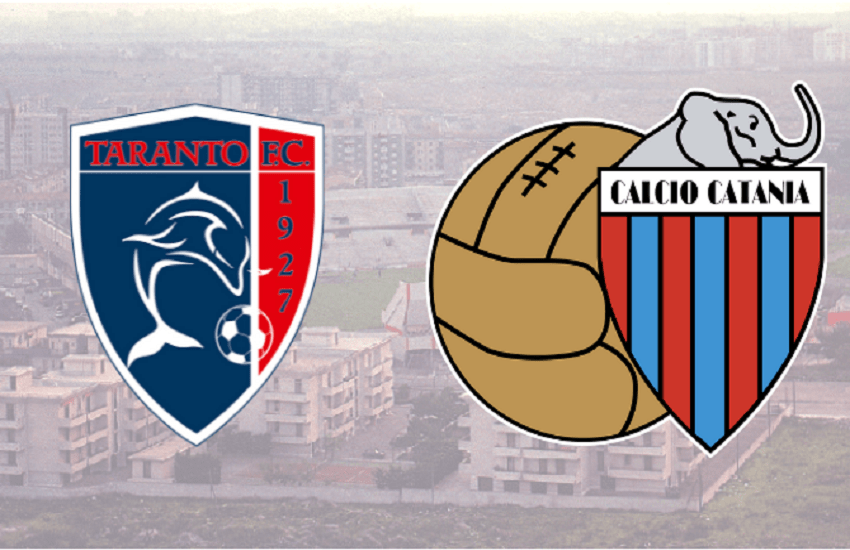 Catania, la sfiga e gli errori ti giocano brutti scherzi: allo Iacovone di Taranto i rossazzurri escono battuti per 3-2