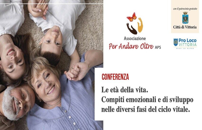 Le età della vita e i compiti emozionali al centro dell’incontro organizzato dall’Associazione “Per Andare Oltre APS” di Vittoria