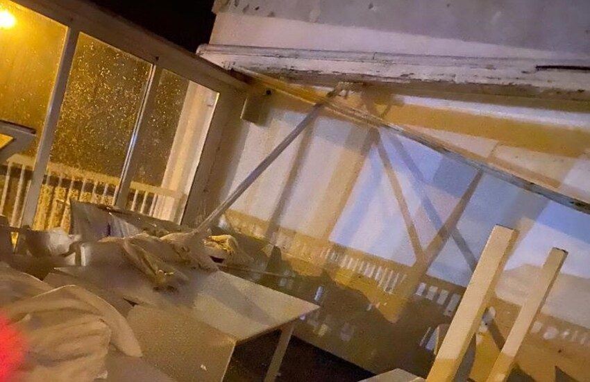 Fortissimo vento a Scoglitti: devastato ristorante sul lungomare