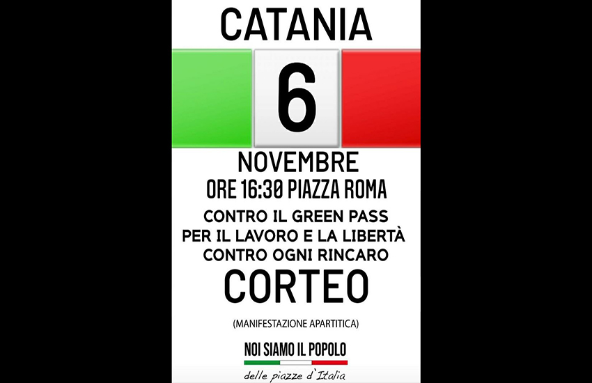 Green pass: Catania si mobilita di nuovo