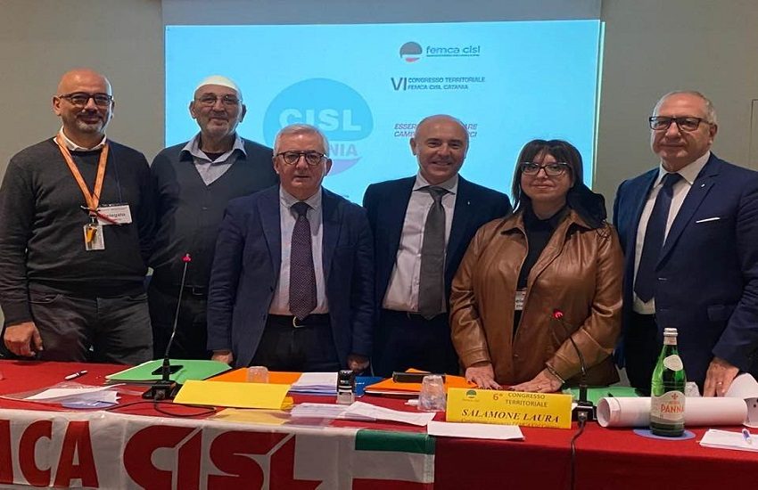 Femca Cisl Catania, confermata la segreteria territoriale