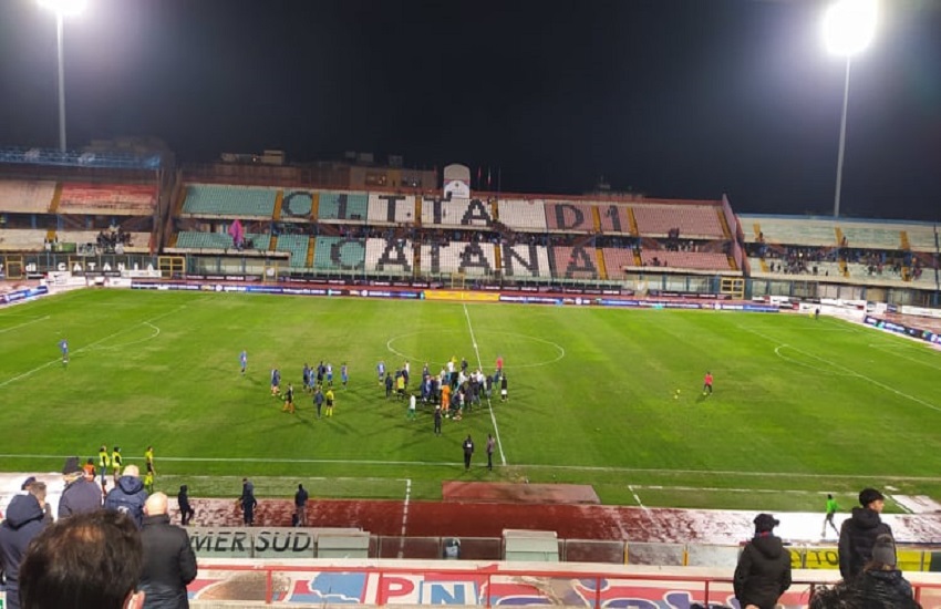Catania, il Monopoli passa al Massimino 0-2: si chiude un 2021 da dimenticare