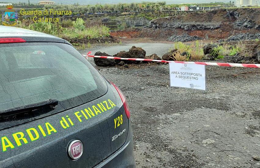 Randazzo, sequestrata una cava abusiva di 17mila metri quadri di roccia lavica