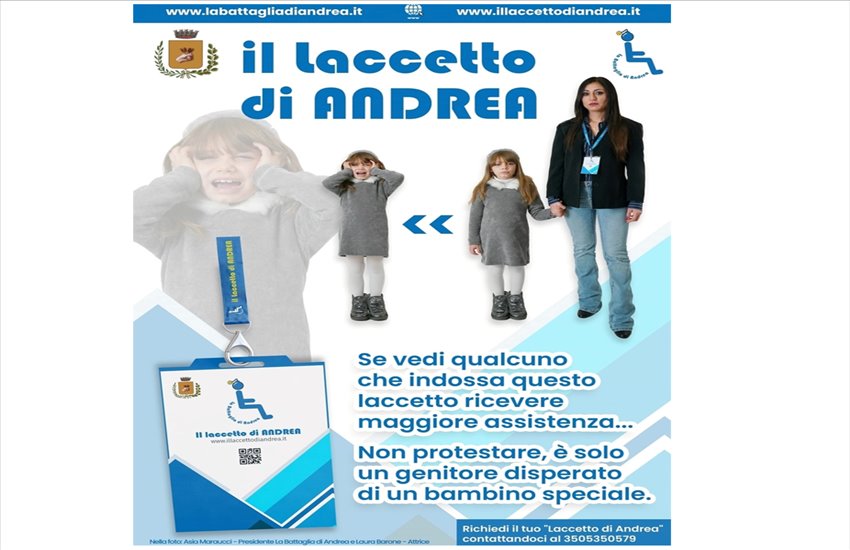 “Il laccetto di Andrea”, un accessorio per sottolineare e difendere i diritti dei disabili