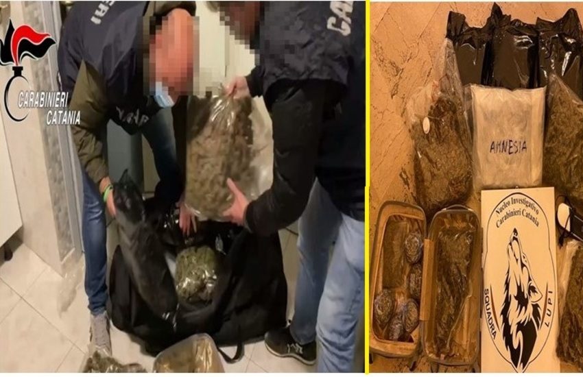 Catania, stanata un’insospettabile a Picanello con oltre otto chili di droga