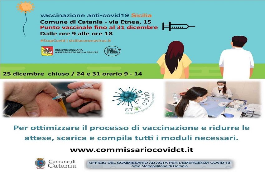 Palazzo degli Elefanti hub vaccinale fino al 31 dicembre: determinante la media alta giornaliera di vaccinazioni