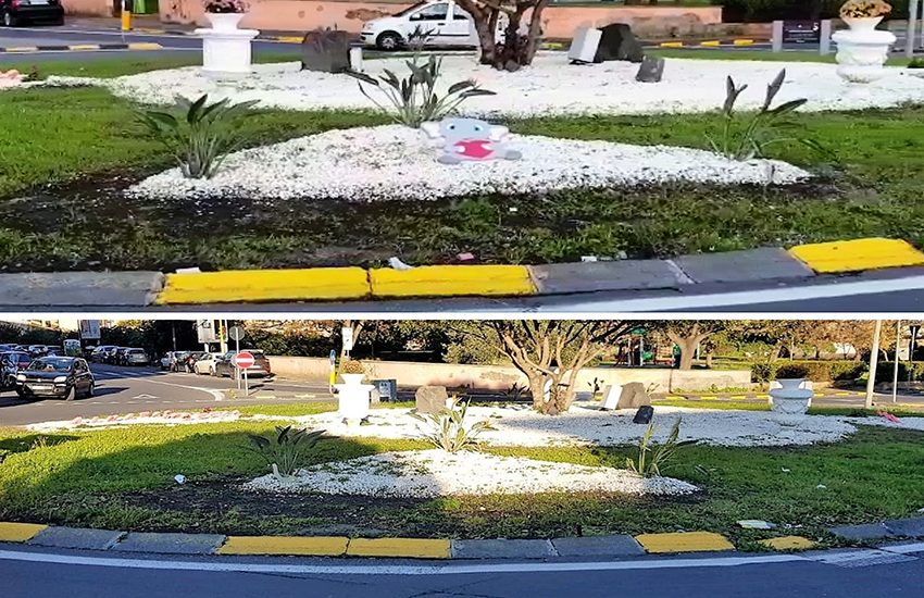 A Catania si razzia anche nelle rotatorie: rubato un elefantino donato da privati