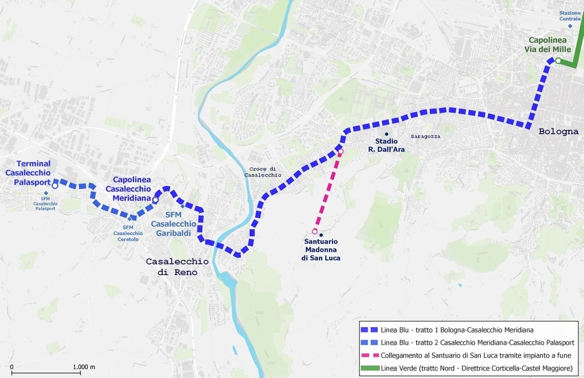 Linea blu del tram Bologna: quattro le domande di partecipazione pervenute