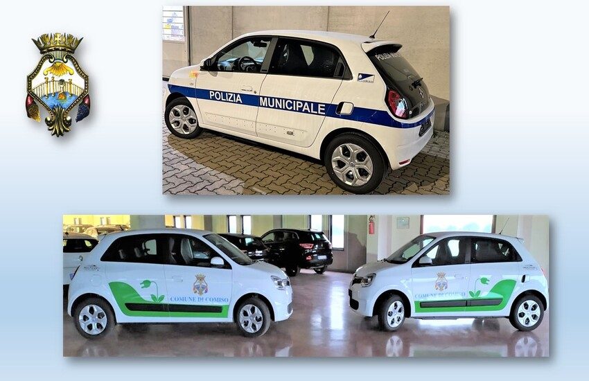 Comune di Comiso: in arrivo nuovi mezzi elettrici per ufficio tecnico, pubblica istruzione, vigili urbani e servizi sociali