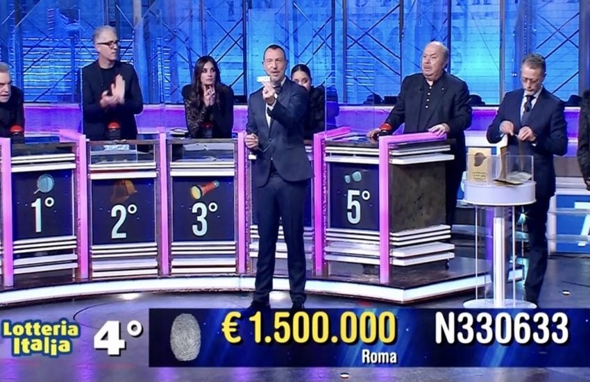Lotteria Italia 2022: Ecco i 5 biglietti milionari