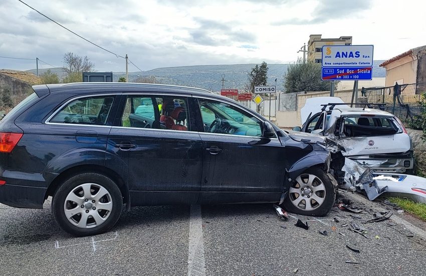 Incidente sulla Comiso – Vittoria: due feriti