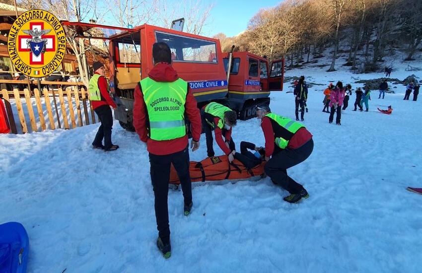 Incidente sulle piste da sci a Piano Battaglia per una 32enne romena residente ad Acate: salvata dal Soccorso alpino