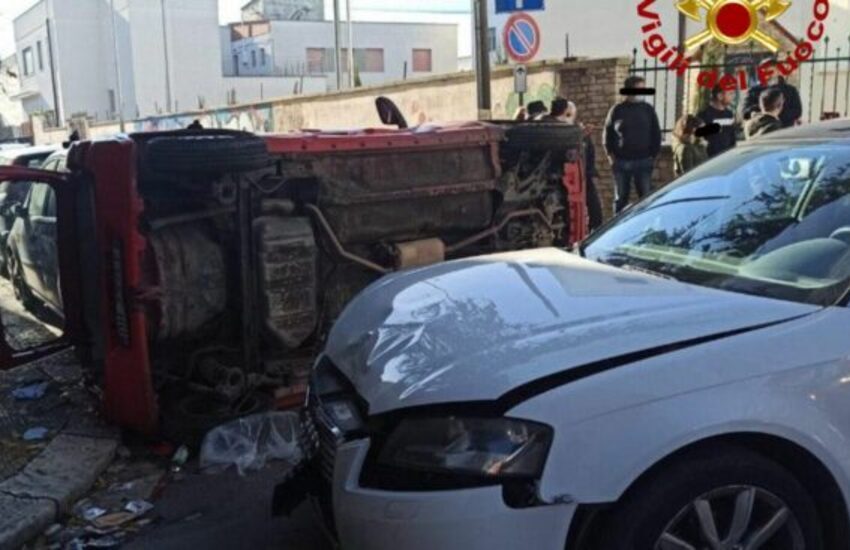Scontro tra auto, paura nel Salento. Una donna estratta dall’abitacolo