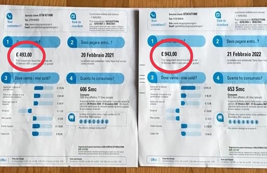 Fratoianni mostra due bollette del gas: “Ecco lo schiaffo del Governo”