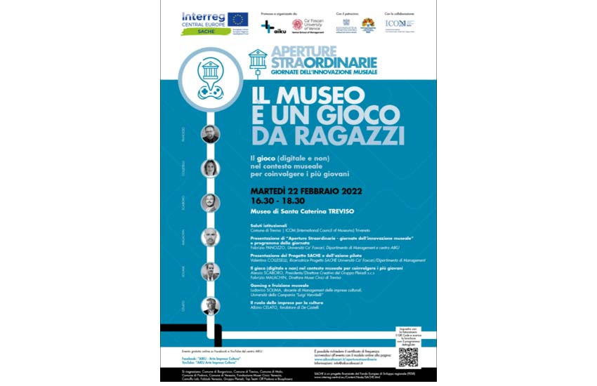 Treviso, Ca’ Foscari presenta “Aperture Straordinarie” il primo festival dedicato interamente all’innovazione museale