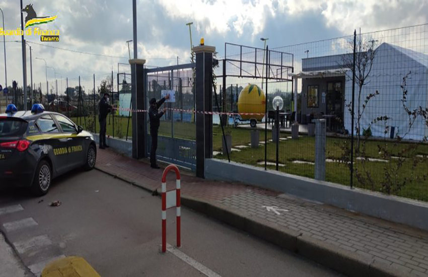 Taranto, impianto sportivo abusivo: sequestrato dalla GdF