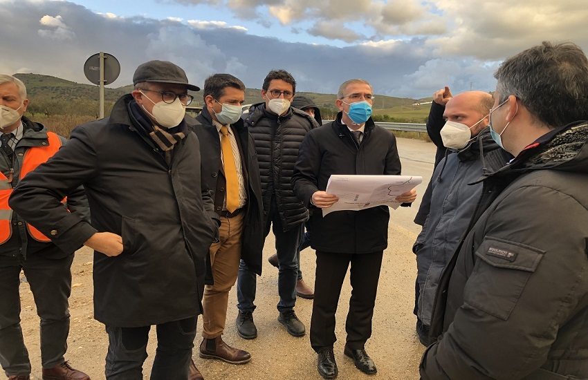 Stato lavori scorrimento veloce Palermo-Agrigento: sopralluogo degli assessori Cordaro e Falcone