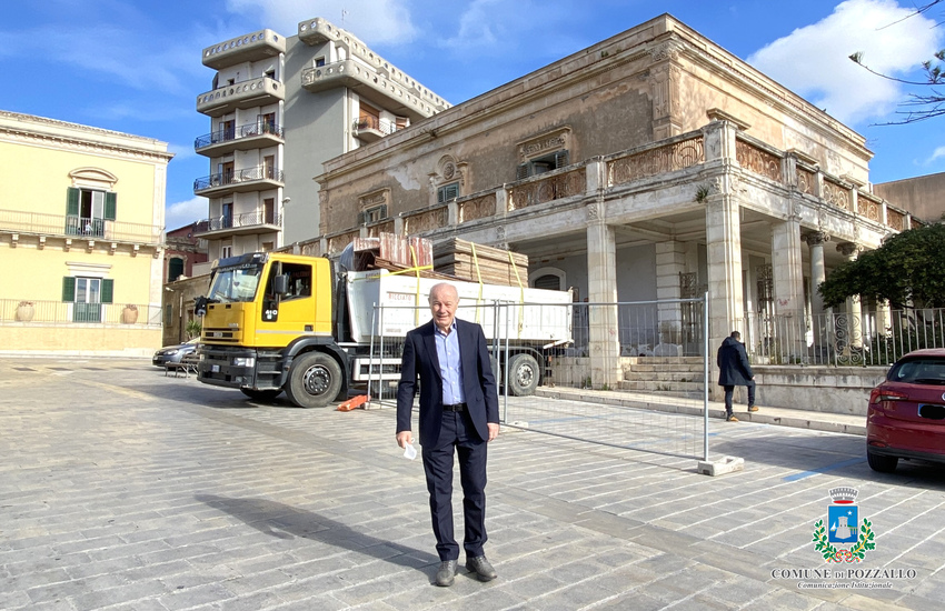 Pozzallo: il “Palazzo Giunta-Musso” tornerà entro un anno al suo antico splendore. Iniziati oggi i lavori di restaurazione